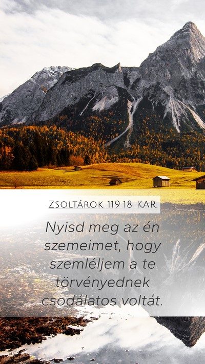 Zsoltárok 119:18 KAR Bible Verse Image