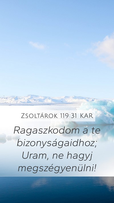 Zsoltárok 119:31 KAR Bible Verse Image