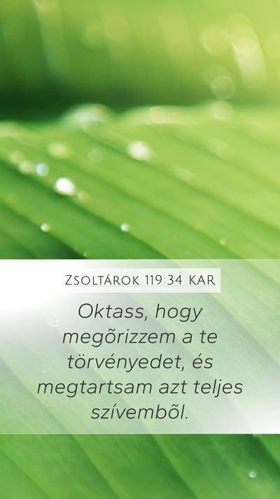 Zsoltárok 119:34 KAR Bible Verse Image