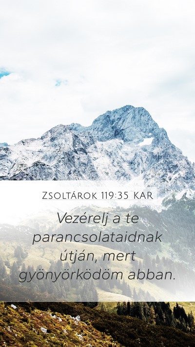 Zsoltárok 119:35 KAR Bible Verse Image