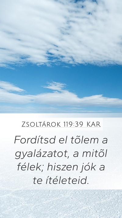Zsoltárok 119:39 KAR Bible Verse Image