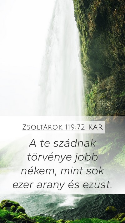 Zsoltárok 119:72 KAR Bible Verse Image
