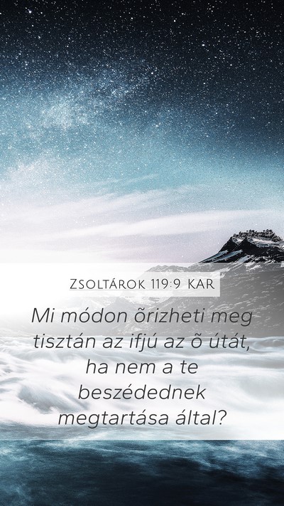 Zsoltárok 119:9 KAR Bible Verse Image