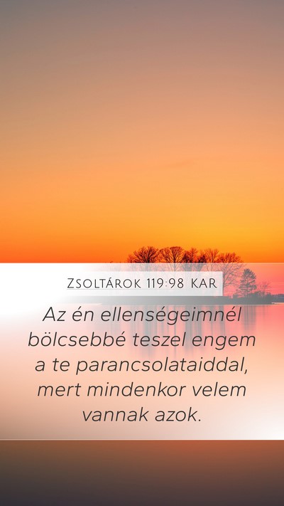 Zsoltárok 119:98 KAR Bible Verse Image