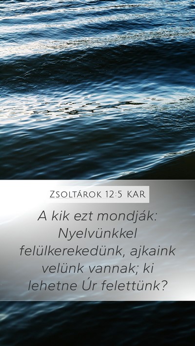 Zsoltárok 12:5 KAR Bible Verse Image