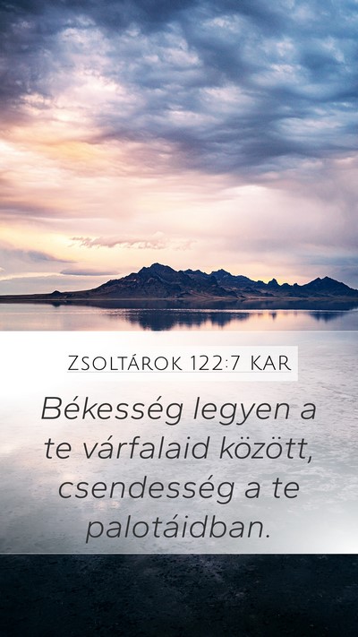 Zsoltárok 122:7 KAR Bible Verse Image
