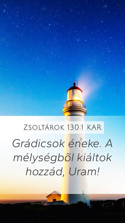 Zsoltárok 130:1 KAR Bible Verse Image