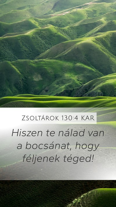 Zsoltárok 130:4 KAR Bible Verse Image