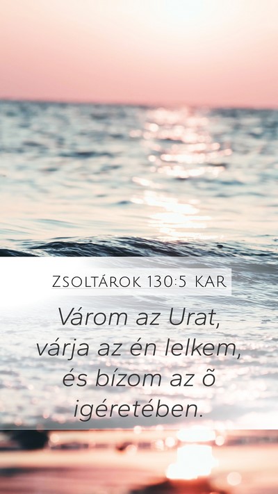 Zsoltárok 130:5 KAR Bible Verse Image