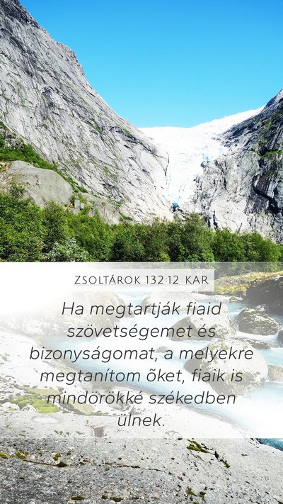 Zsoltárok 132:12 KAR Bible Verse Image