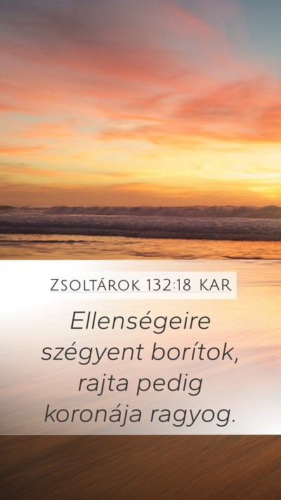 Zsoltárok 132:18 KAR Bible Verse Image