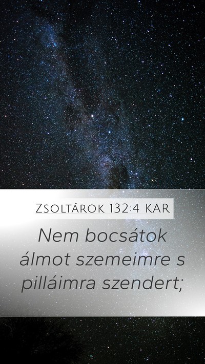 Zsoltárok 132:4 KAR Bible Verse Image