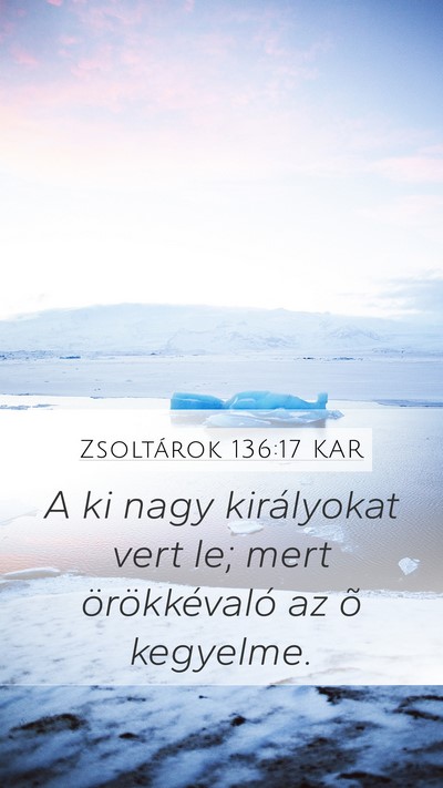 Zsoltárok 136:17 KAR Bible Verse Image