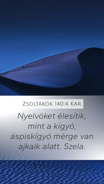 Zsoltárok 140:4 KAR Bible Verse Image