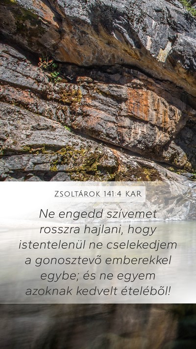 Zsoltárok 141:4 KAR Bible Verse Image
