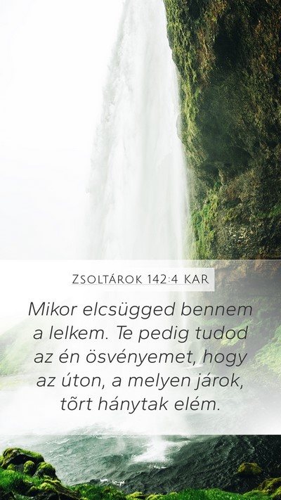 Zsoltárok 142:4 KAR Bible Verse Image