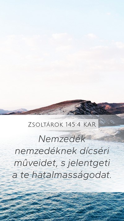 Zsoltárok 145:4 KAR Bible Verse Image