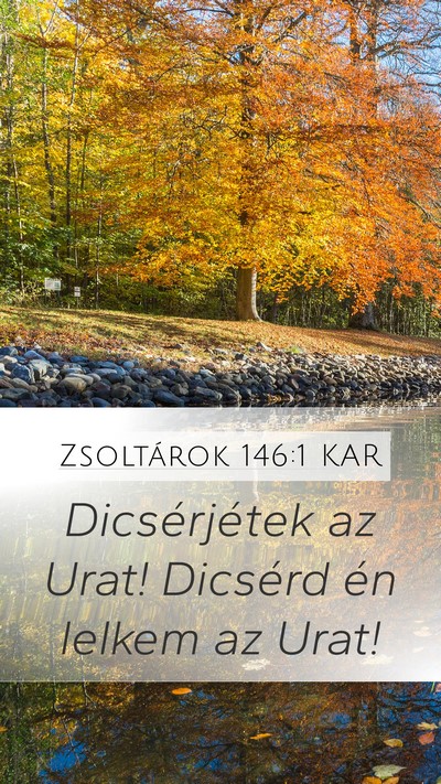 Zsoltárok 146:1 KAR Bible Verse Image