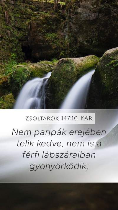 Zsoltárok 147:10 KAR Bible Verse Image
