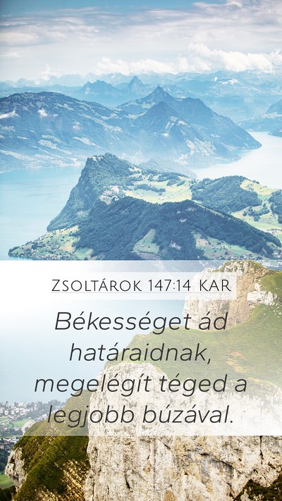 Zsoltárok 147:14 KAR Bible Verse Image