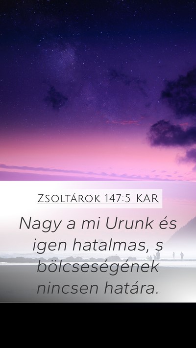 Zsoltárok 147:5 KAR Bible Verse Image