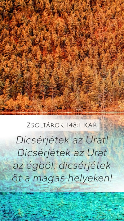 Zsoltárok 148:1 KAR Bible Verse Image