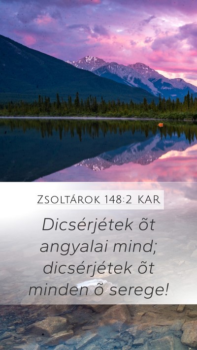 Zsoltárok 148:2 KAR Bible Verse Image