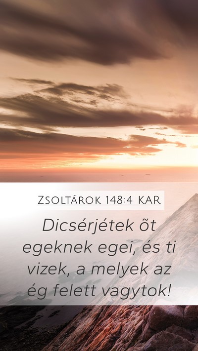 Zsoltárok 148:4 KAR Bible Verse Image
