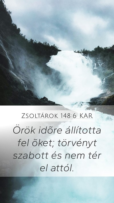 Zsoltárok 148:6 KAR Bible Verse Image