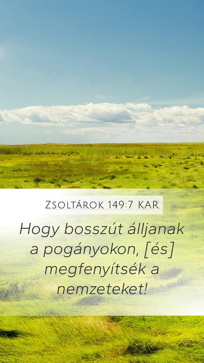 Zsoltárok 149:7 KAR Bible Verse Image