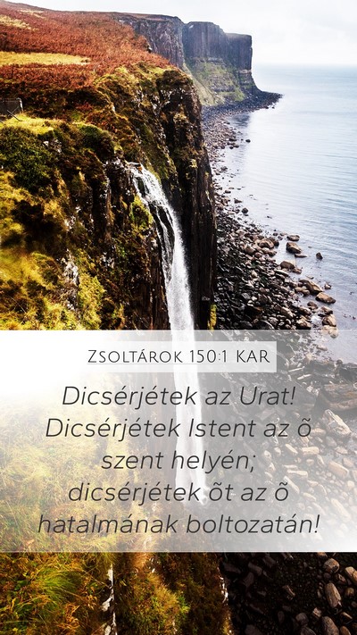 Zsoltárok 150:1 KAR Bible Verse Image