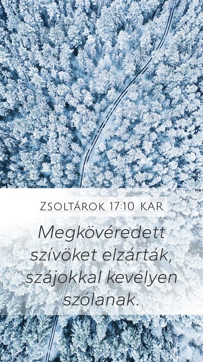Zsoltárok 17:10 KAR Bible Verse Image