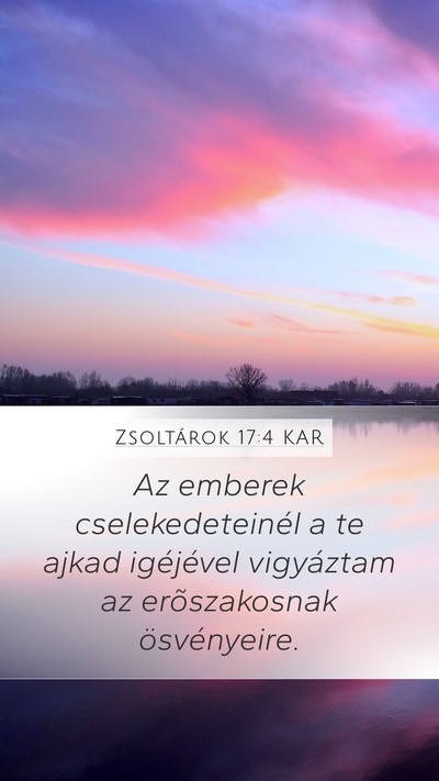 Zsoltárok 17:4 KAR Bible Verse Image