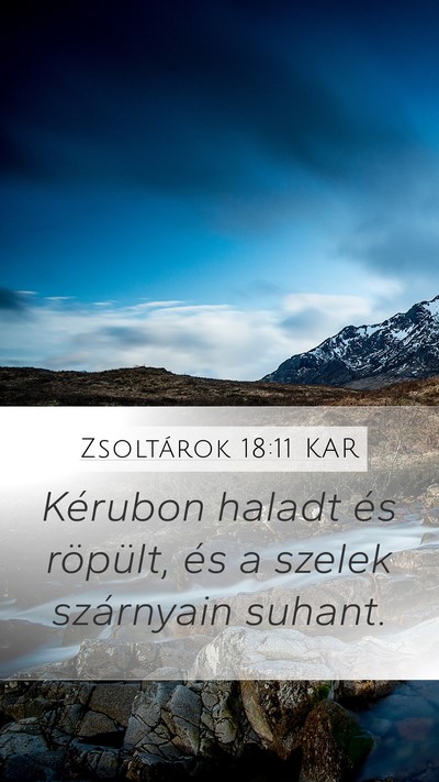 Zsoltárok 18:11 KAR Bible Verse Image