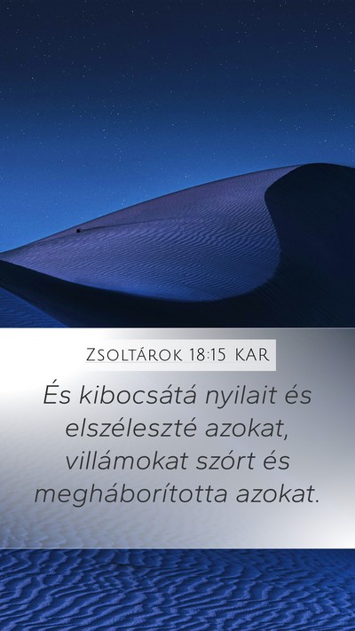Zsoltárok 18:15 KAR Bible Verse Image
