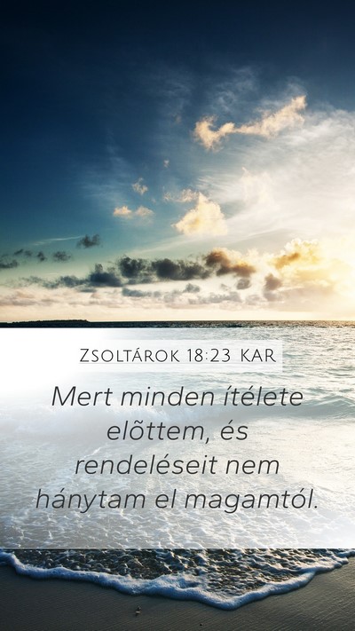Zsoltárok 18:23 KAR Bible Verse Image