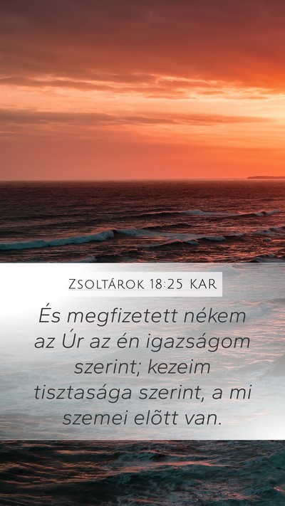 Zsoltárok 18:25 KAR Bible Verse Image
