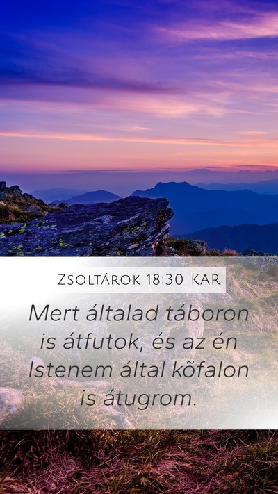 Zsoltárok 18:30 KAR Bible Verse Image