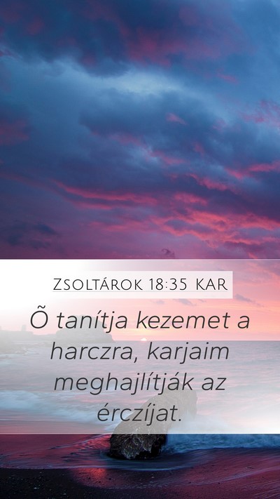 Zsoltárok 18:35 KAR Bible Verse Image