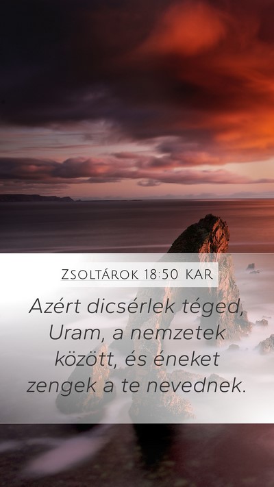 Zsoltárok 18:50 KAR Bible Verse Image