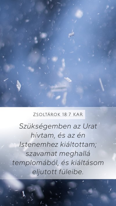Zsoltárok 18:7 KAR Bible Verse Image