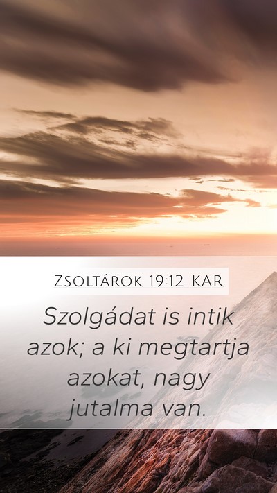 Zsoltárok 19:12 KAR Bible Verse Image
