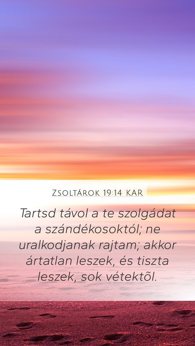 Zsoltárok 19:14 KAR Bible Verse Image