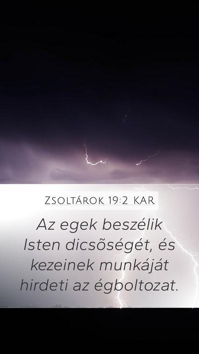Zsoltárok 19:2 KAR Bible Verse Image