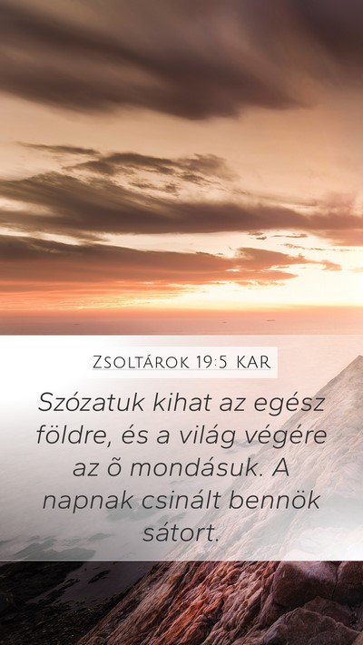 Zsoltárok 19:5 KAR Bible Verse Image