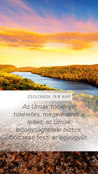Zsoltárok 19:8 KAR Bible Verse Image
