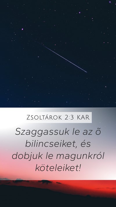 Zsoltárok 2:3 KAR Bible Verse Image