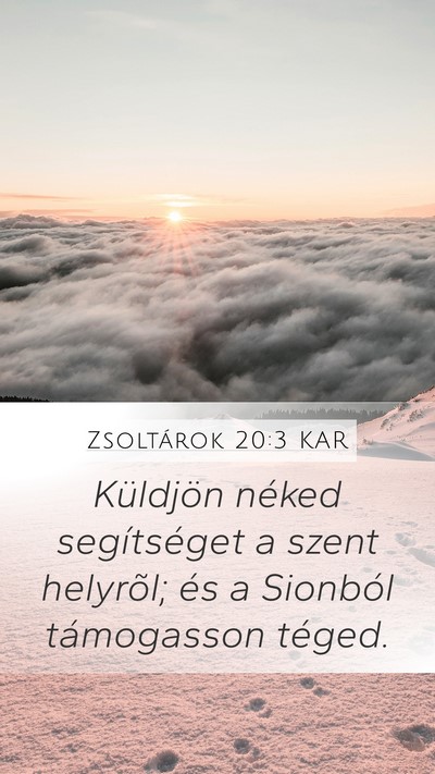 Zsoltárok 20:3 KAR Bible Verse Image