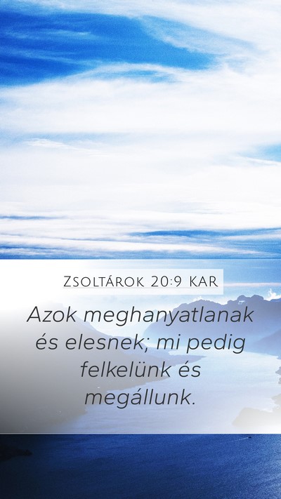 Zsoltárok 20:9 KAR Bible Verse Image