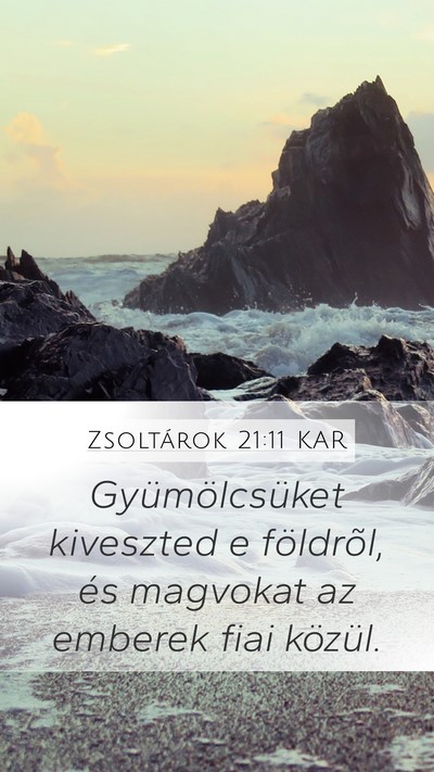 Zsoltárok 21:11 KAR Bible Verse Image